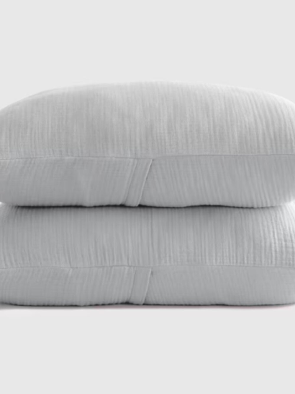 Quince Organic Cotton Gauze Sham Set Mist King NEW